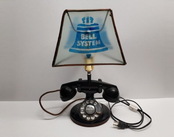 Northern Electric 202 D1 Lamp with Bell System Glass Shade.