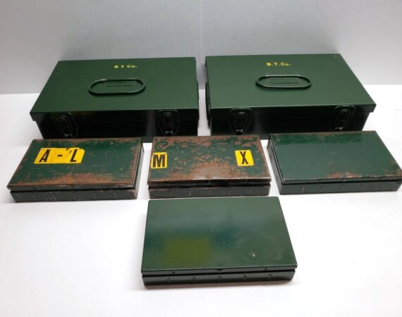 Bell Canada Pole Markers and Tags in Cases.