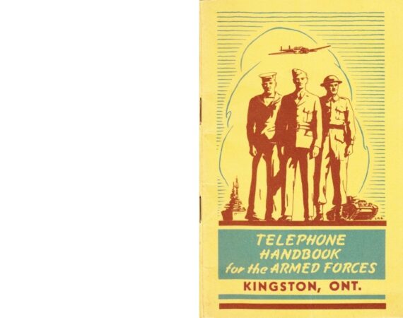 1943 Telephone Handbook for the Armed Forces, Kingston Ontario Canada.