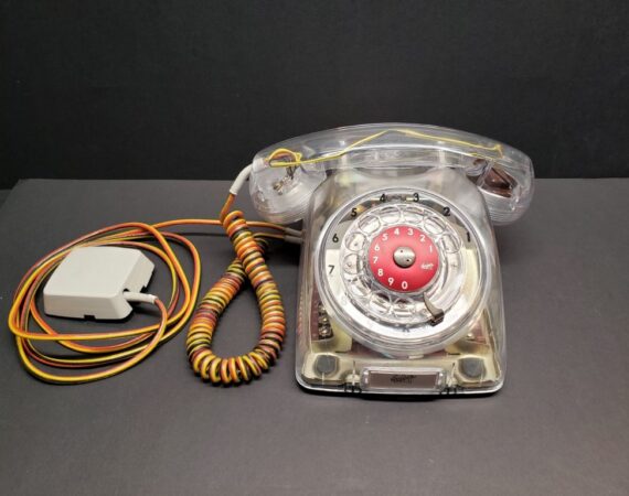 1971 Clear Ericsson Dialog Field Trail Telephone