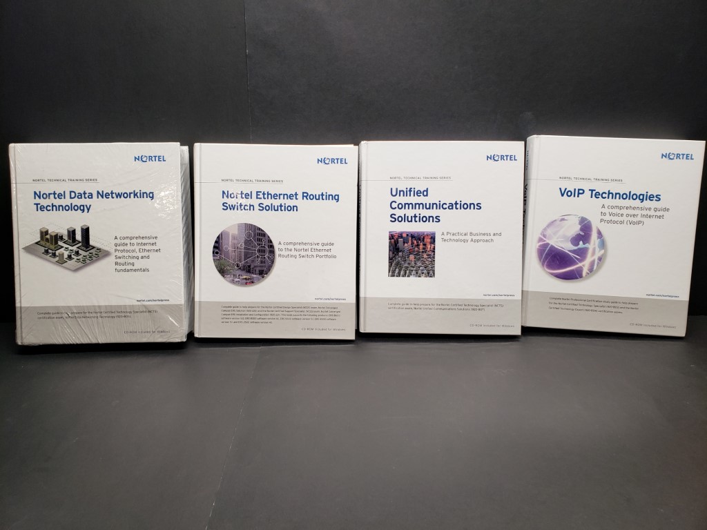 New Old Stock 2008 Nortel Technical Training Manuals with Windows CD's